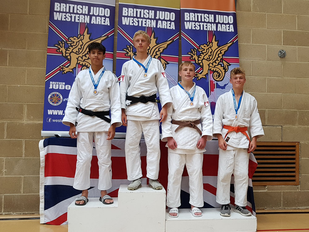 Josh Medals In Western Area Open Bath Judo Club